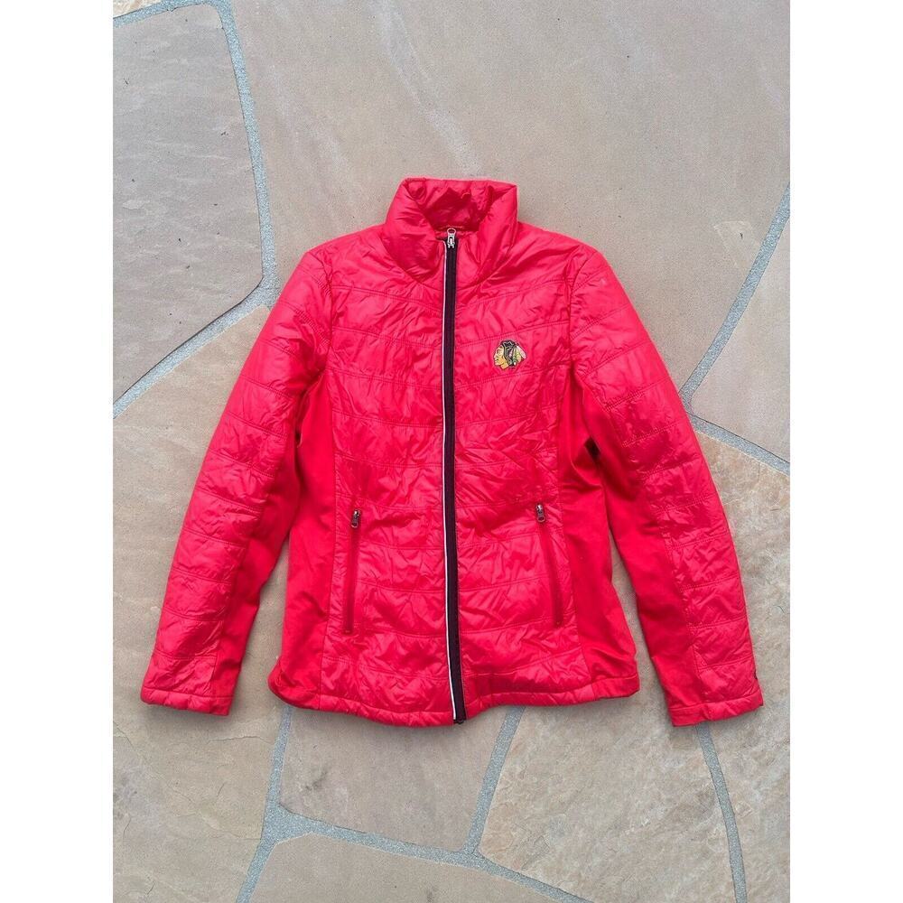 G-III Women's Chicago Blackhawks Light Puffer Jacket - M